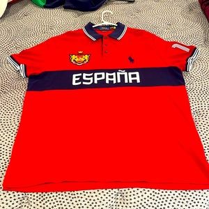 Authentic Big and Tall Men Ralph Lauren Polo Collar Shirt